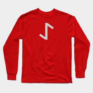 𐰀 - Letter A & Letter E - Old Turkic Alphabet Long Sleeve T-Shirt